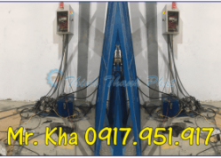 LẮP ĐẶT THANG NÂNG THỦY LỰC 2 TRỤ TẠI KCN MAPLETREE