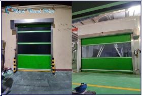 CỬA CUỐN  TỐC ĐỘ CAO MÀU XANH LÁ