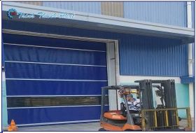 CỬA CUỐN NHANH MÀU XANH DƯƠNG