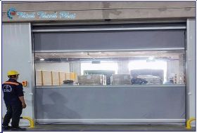 CỬA CUỐN NHANH MÀU XÁM